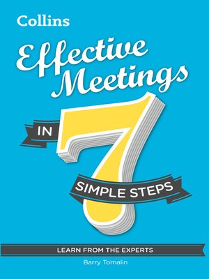 cover image of Effective Meetings in 7 simple steps